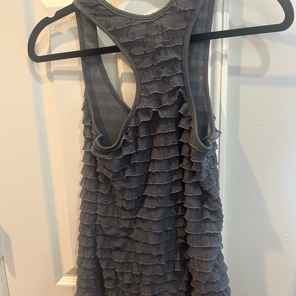 Gray Ruffle Top - Picture 2 of 2